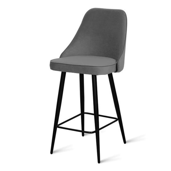 Стул полубарный BC40 A (BC40a DARK GREY VL18, BK, VD)